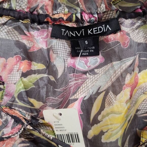 Tanvi Kedia Rashida Peasant Blouse sz sm - Picture 8 of 13
